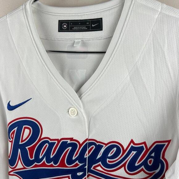 Nike Texas Rangers Women’s MLB Home Jersey UKG #1 Size S White – NWOT 2024 - Picture 6 of 8